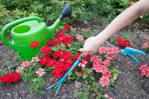 Landscaping pricing for a residential garden with material loading