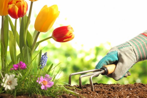 Risk assessment and safety checks on a Poplar landscaping site